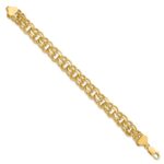 14k 11mm Solid Double Link Charm Bracelet - Image 2