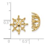 14k Fancy Diamond Earring Jacket Mountings - Image 2
