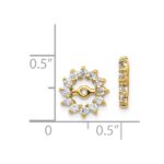 14k 1/2 carat AA Diamond Earring Jackets - Image 2