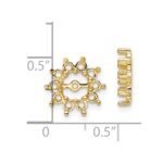 14k Fancy Diamond Earring Jacket Mountings - Image 2