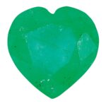 Emerald C Quality 3mm Heart