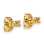 14k 1/10 carat Lab Grown Diamond VS/SI+ G+ Round Complete Four Prong Heavyweight Stud Earrings - Image 4