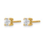 10k Round 4-Prong .50ct. Diamond Stud Earrings - Image 2