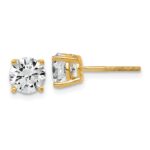 14k 2 carat Lab Grown Diamond VS/SI+ G+ Round Complete Four Prong Lightweight Screwback Stud Earrings