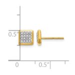 10k Diamond Post Earrings - Image 4