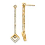 14k 1/2 carat Lab Grown Diamond VS/SI+ G+ Complete Dangle Post Earrings