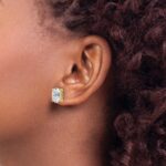 14k 4 carat Lab Grown Diamond VS/SI+ G+ Complete Oval Four Prong Stud Earrings - Image 3