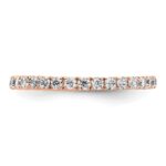 True Origin 14K Rose Gold 1/2 carat Lab Grown Diamond VS+ F+ Size 4.5 Complete Eternity Band - Image 3