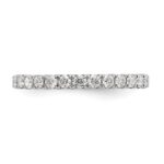 14k White Gold 1 carat Lab Grown Diamond VS/SI+ G+ Complete Size 6 Shared Prong Eternity Band - Image 5
