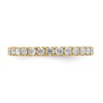 14k 1 carat Lab Grown Diamond VS/SI+ G+ Complete Size 4 Shared Prong Eternity Band - Image 5