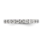 14k White Gold 1 1/2 carat Lab Grown Diamond VS/SI+ G+ Complete Size 4.5 Shared Prong Eternity Band - Image 5