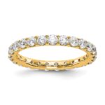 True Origin 14K Yellow Gold 1 1/2 carat Lab Grown Diamond VS+ F+ Size 9 Complete Eternity Band