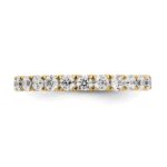 True Origin 14K Yellow Gold 1 1/2 carat Lab Grown Diamond VS+ F+ Size 4 Complete Eternity Band - Image 3