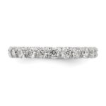 True Origin 14K White Gold 2 carat Lab Grown Diamond VS+ F+ Size 9 Complete Eternity Band - Image 3