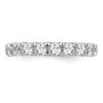 True Origin 14K White Gold 3 carat Lab Grown Diamond VS+ F+ Size 6 Complete Eternity Band - Image 3