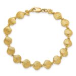 14k Scallop Shell 7 inch Bracelet - Image 4