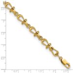 14k Polished Anchor Shackle 8 inch Bracelet - Image 3