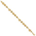 14k Polished Assorted Sea Shells 7.25 inch Bracelet - Image 2