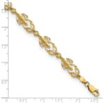 14k Textured Lobster 7.5 inch Bracelet - Image 3