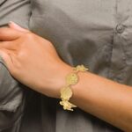 14k Polished Sand Dollar/Starfish/Turtle Link 7 inch Bracelet - Image 5
