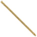 14k Polished 7.4mm Large Snake Chain 7.5 inch Bracelet - Image 2