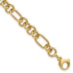 14K Polished 7.9mm Fancy Link 7.75 inch Bracelet