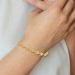 14K Polished 6.3mm Puffed Anchor/Mariner Link 7.75 inch Bracelet - Image 6