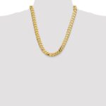 14k 12.0mm Flat Beveled Curb Chain - Image 4