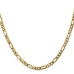 14K 4mm Flat Figaro with Lobster Clasp Chain - Image 2