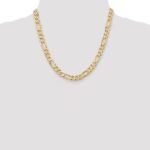 14K 7.5mm Flat Figaro with Lobster Clasp Chain - Image 4