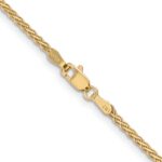 14K 1.9mm Flat Wheat with Lobster Clasp Chain - Image 3