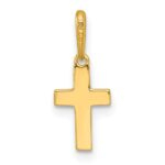 14k Madi K Polished Cross Childrens Charm / Pendant - Image 3