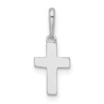 14K White Gold Madi K Polished Cross Childrens Charm / Pendant