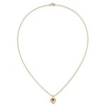 14k Madi K 3mm Garnet Heart Birthstone Necklace - Image 6