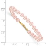 14k Madi K 4.5mm-5.5mm Pink Imitation Shell Pearl 5.25 inch Bracelet - Image 2