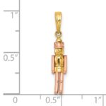 14k with Rose-plating Polished Nut Cracker Charm - Image 4