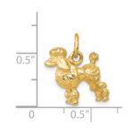 14k Solid 3-D Poodle Dog Charm - Image 4