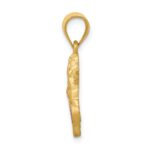 14k Red Enameled Angel on Heart Pendant - Image 2