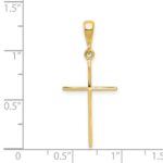 14k Polished Cross Pendant - Image 4