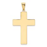 14k Hollow Cross Pendant - Image 3
