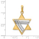 14k Two-tone Star of David Pendant - Image 3