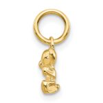 14k Polished Teddy Bear Charm - Image 2