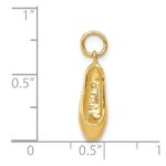 14k 3-D Ballet Slipper Pendant - Image 4