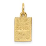 14k Enameled Ace of Spades Card Charm - Image 3