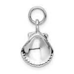 14k White Gold Seashell Pendant - Image 3