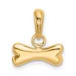 14k Dog Bone Pendant - Image 3