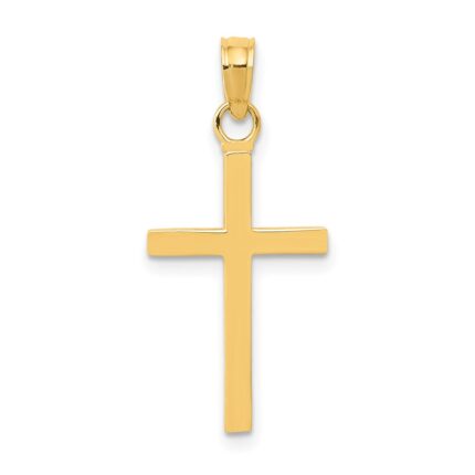 14k Polished Cross Pendant