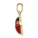14k Red and Black Enameled Ladybug Charm - Image 2