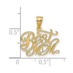 14k BEST MOM Charm - Image 3