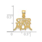 14k SUPER MOM Charm - Image 4